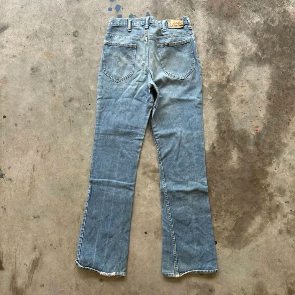 Vintage Lee Flared Denim Jeans Size 30x33